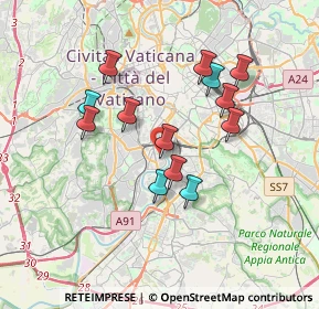 Mappa Via Amedeo Avogadro, 00146 Roma RM, Italia (3.32077)