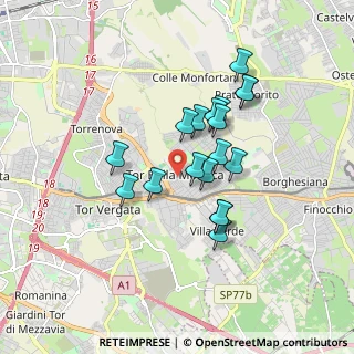 Mappa Via Ghisi Giorgio, 00133 Roma RM, Italia (1.51667)