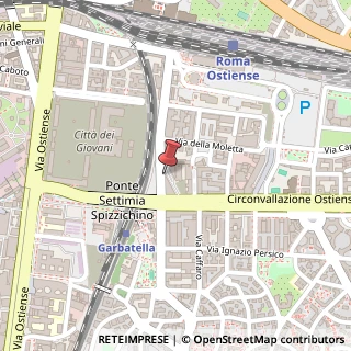 Mappa Via Girolamo Benzoni, 89/91/93, 00154 Roma, Roma (Lazio)