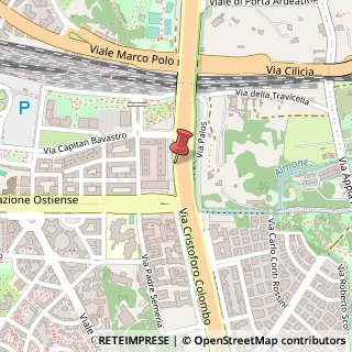 Mappa Via Cristoforo Colombo, 80, 00154 Roma, Roma (Lazio)