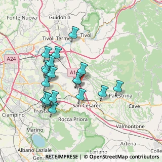 Mappa Via Bosco Linaro, 00010 Gallicano nel Lazio RM, Italia (7.4645)