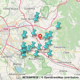 Mappa Via Bosco Linaro, 00010 Gallicano nel Lazio RM, Italia (7.39684)