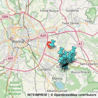 Mappa Via Luigi Manfredini, 00133 Roma RM, Italia (7.876)