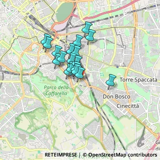 Mappa Via dell'Arco di Travertino, 00181 Roma RM, Italia (1.345)