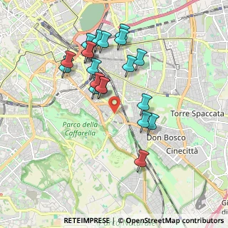 Mappa Via dell'Arco di Travertino, 00181 Roma RM, Italia (1.8975)
