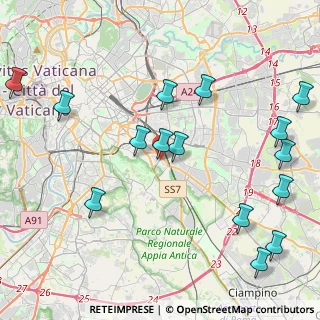 Mappa Via dell'Arco di Travertino, 00181 Roma RM, Italia (5.44)