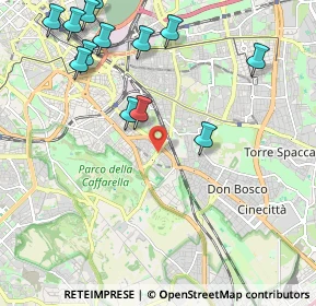 Mappa Via dell'Arco di Travertino, 00181 Roma RM, Italia (2.71923)