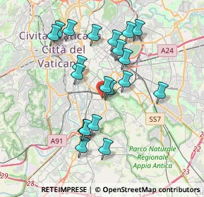 Mappa Largo Angelo Fochetti, 00154 Roma RM, Italia (3.7015)