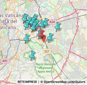 Mappa Via della Molara, 00181 Roma RM, Italia (3.21056)