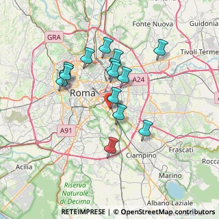 Mappa Via Vallerotonda, 00100 Roma RM, Italia (6.60857)