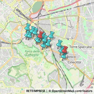 Mappa Via della Molara, 00181 Roma RM, Italia (1.30059)