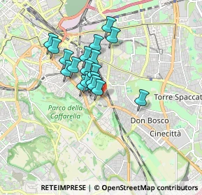 Mappa Via Vallerotonda, 00100 Roma RM, Italia (1.39111)