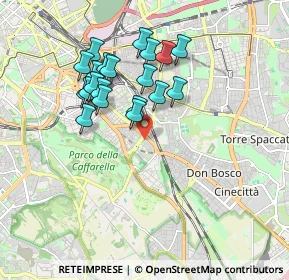 Mappa Via Vallerotonda, 00100 Roma RM, Italia (1.7285)