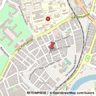 Mappa Via greppi leonardo 14/a, 00149 Roma, Roma (Lazio)