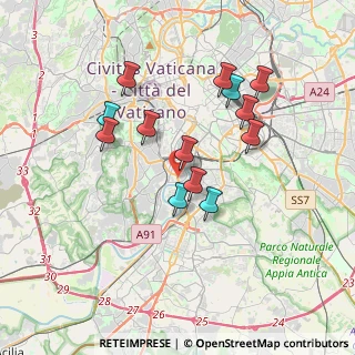 Mappa Via Lo Surdo Antonino, 00146 Roma RM, Italia (3.43385)