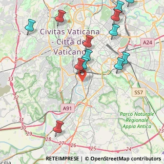 Mappa Via Lo Surdo Antonino, 00146 Roma RM, Italia (5.22692)