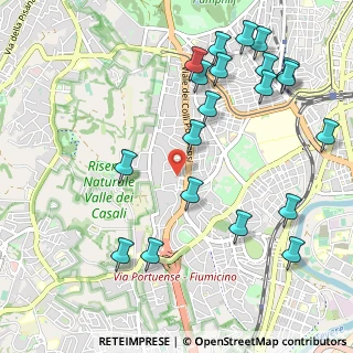 Mappa Via Pier Vettori, 00151 Roma RM, Italia (1.3285)