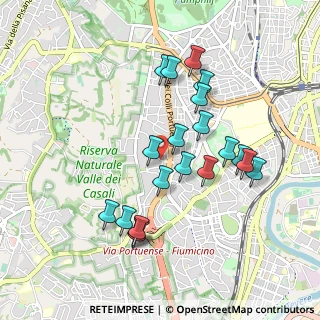 Mappa Via Pier Vettori, 00151 Roma RM, Italia (0.9455)