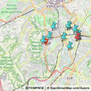 Mappa Via Pier Vettori, 00151 Roma RM, Italia (2.20545)