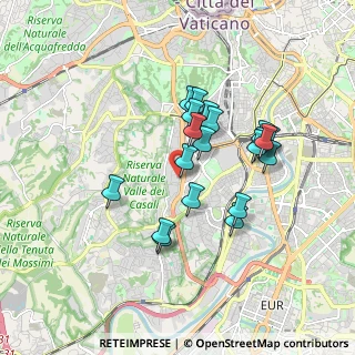Mappa Via Pier Vettori, 00151 Roma RM, Italia (1.591)