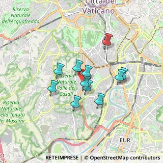Mappa Via Pier Vettori, 00151 Roma RM, Italia (1.38636)