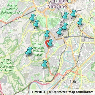 Mappa Via Pier Vettori, 00151 Roma RM, Italia (2.15333)