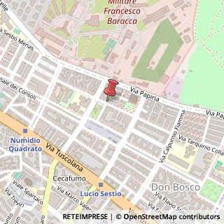 Mappa Via Claudio Asello, 19, 00175 Roma, Roma (Lazio)