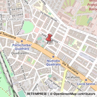 Mappa Via telegono 27, 00175 Roma, Roma (Lazio)