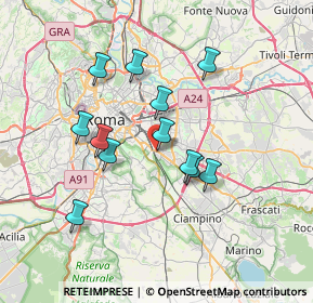 Mappa Via Tuscolana, 00178 Roma RM, Italia (6.58083)