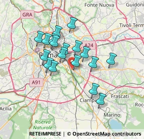 Mappa Via Tuscolana, 00178 Roma RM, Italia (6.07)