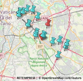 Mappa Via Tuscolana, 00178 Roma RM, Italia (3.94316)