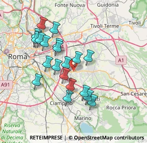 Mappa 00133 Roma RM, Italia (6.8985)