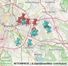 Mappa 00133 Roma RM, Italia (5.96917)