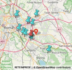 Mappa 00133 Roma RM, Italia (6.43182)