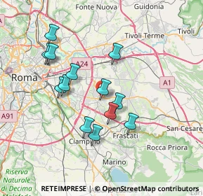 Mappa 00133 Roma RM, Italia (6.80615)