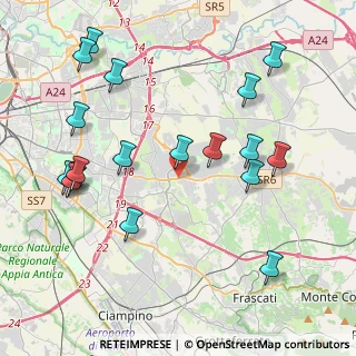 Mappa 00133 Roma RM, Italia (4.96722)