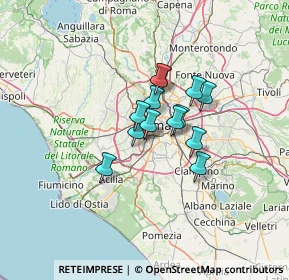 Mappa Via Guglielmo Mengarini, 00149 Roma RM, Italia (8.64462)