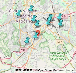 Mappa Via Giovanni da Montecorvino, 00154 Roma RM, Italia (3.68214)