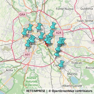 Mappa Via Monte Porzio, 00178 Roma RM, Italia (5.68688)