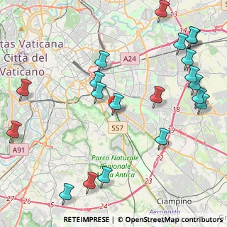 Mappa Via Monte Porzio, 00178 Roma RM, Italia (5.832)