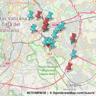 Mappa Via Monte Porzio, 00178 Roma RM, Italia (3.64706)