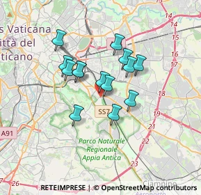 Mappa Via Monte Porzio, 00178 Roma RM, Italia (2.70929)