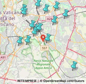 Mappa Via Monte Porzio, 00178 Roma RM, Italia (4.44133)