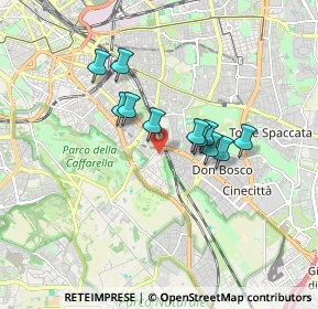 Mappa Via Monte Porzio, 00178 Roma RM, Italia (1.38091)