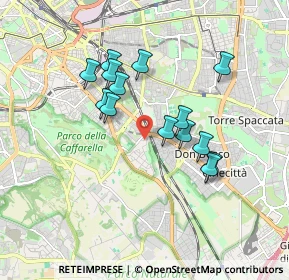Mappa Via Monte Porzio, 00178 Roma RM, Italia (1.625)