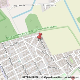 Mappa Via Fontespina, 23, 00054 Fiumicino, Roma (Lazio)