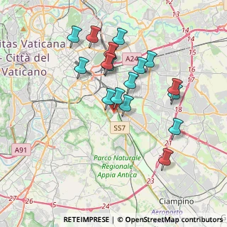 Mappa Via Demetriade, 00178 Roma RM, Italia (3.67235)