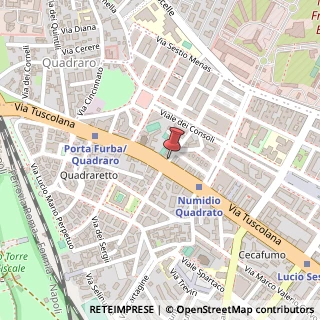 Mappa Via Telegono,  5, 00175 Roma, Roma (Lazio)