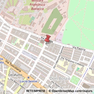 Mappa Via Ponzio Cominio, 104, 00175 Roma, Roma (Lazio)