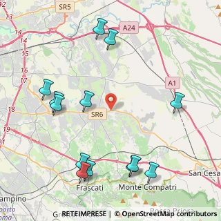 Mappa Via del Ponte di Pantano, 00132 Roma RM, Italia (5.41846)